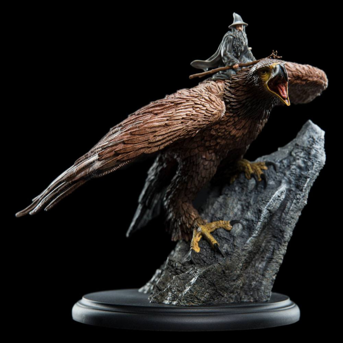 Il Signore Degli Anelli Statua Gandalf On Gwaihir 15 Cm Weta Workshop