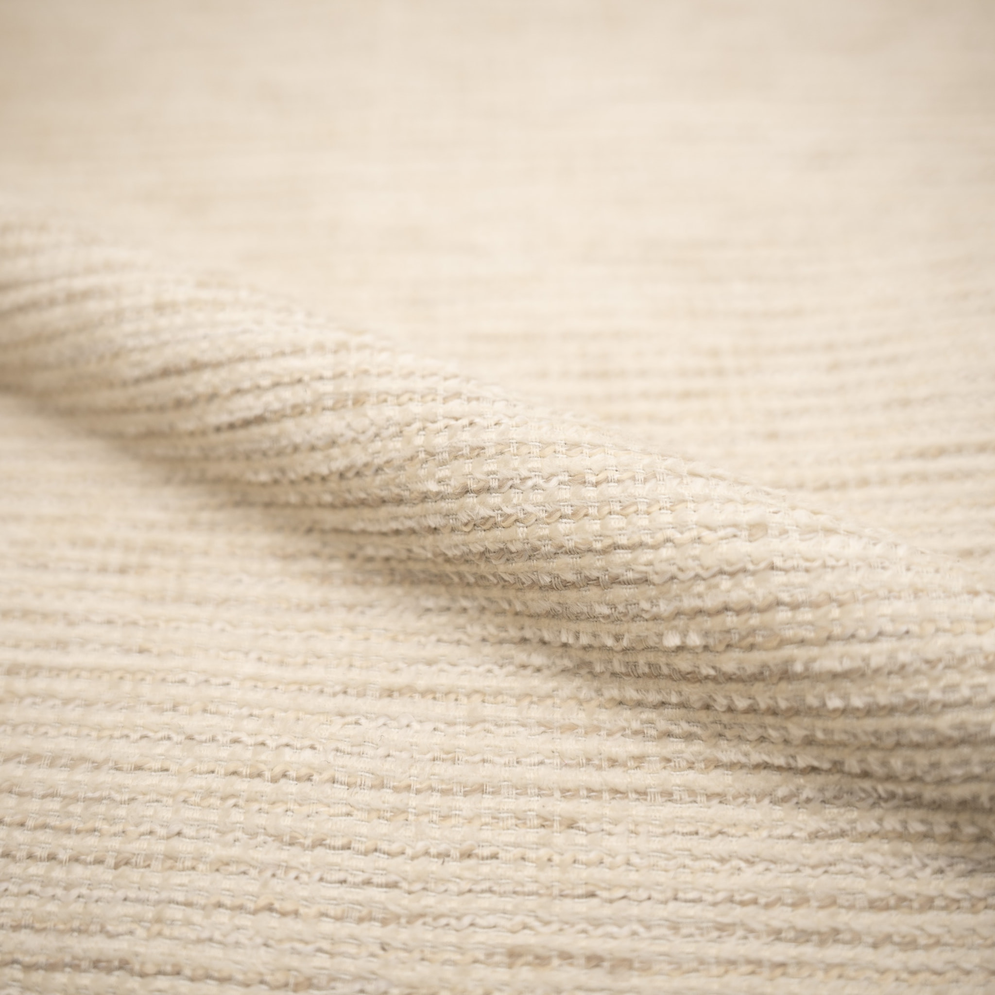 Lot de 2 chaises en tissu beige chiné et bois - Simone