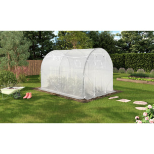 Serre 6m² blanche - gamme toutes saisons