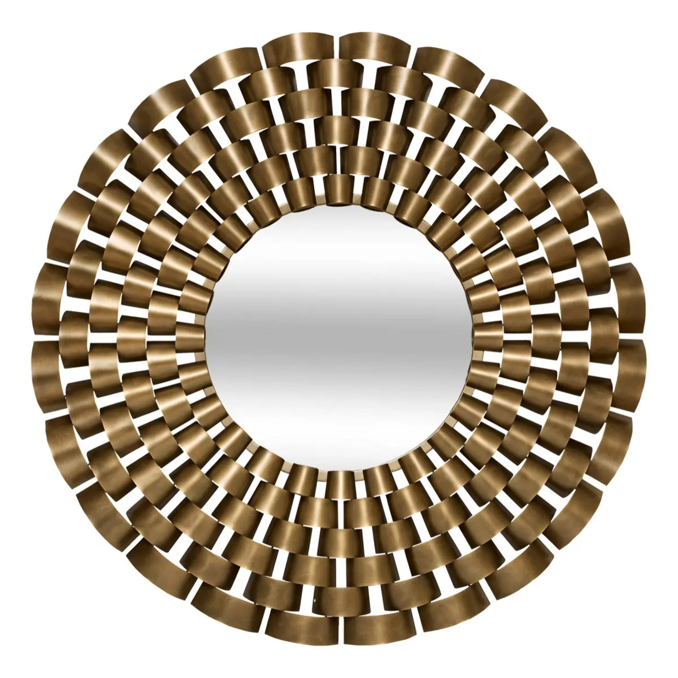Miroir rond Youri D.90cm doré