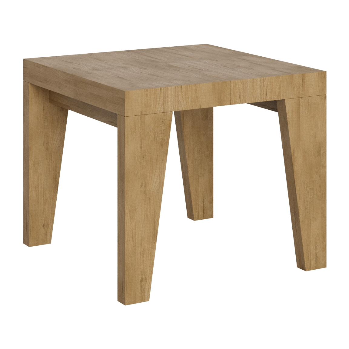 Table Naxy Extensible Chêne Nature 90x90 Allongée 246