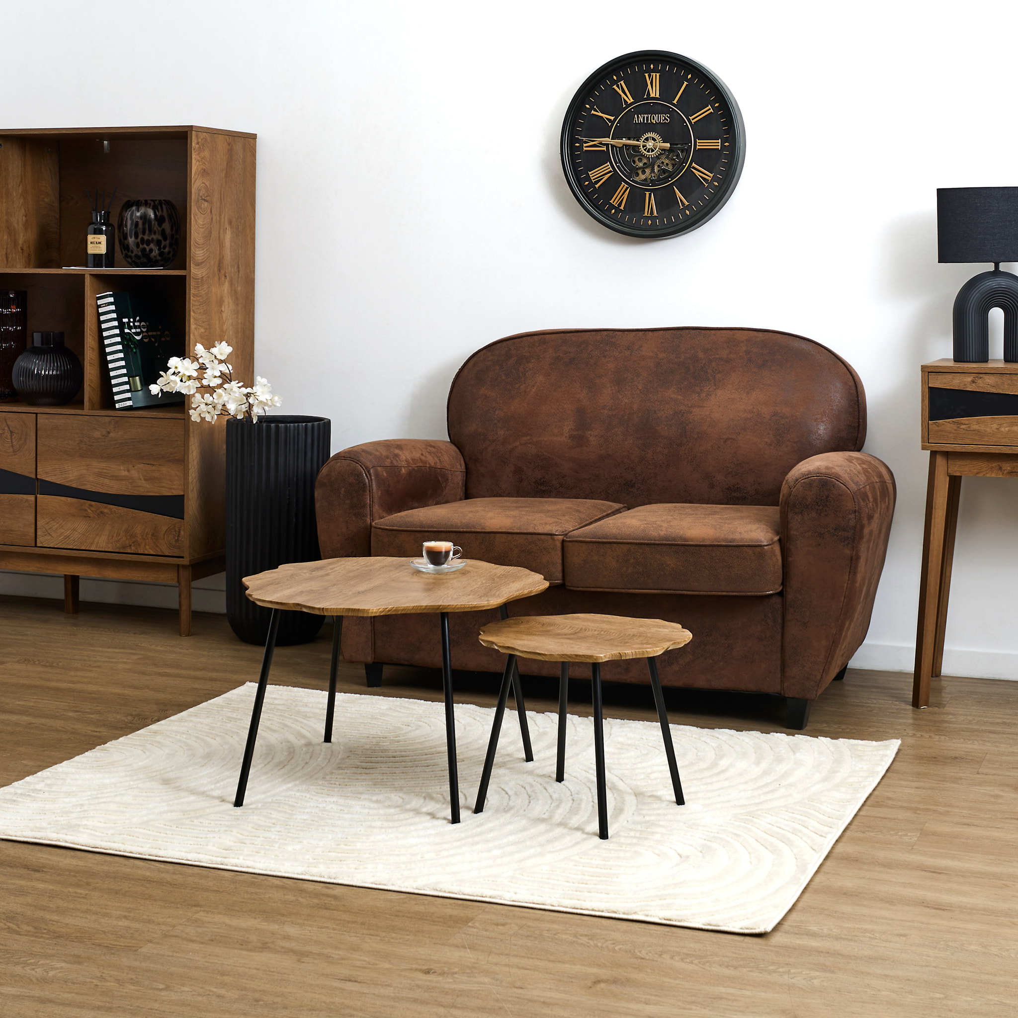 Table D'Appoint Gigogne - HOME DECO FACTORY - Forest - Chaleureuse - Marron