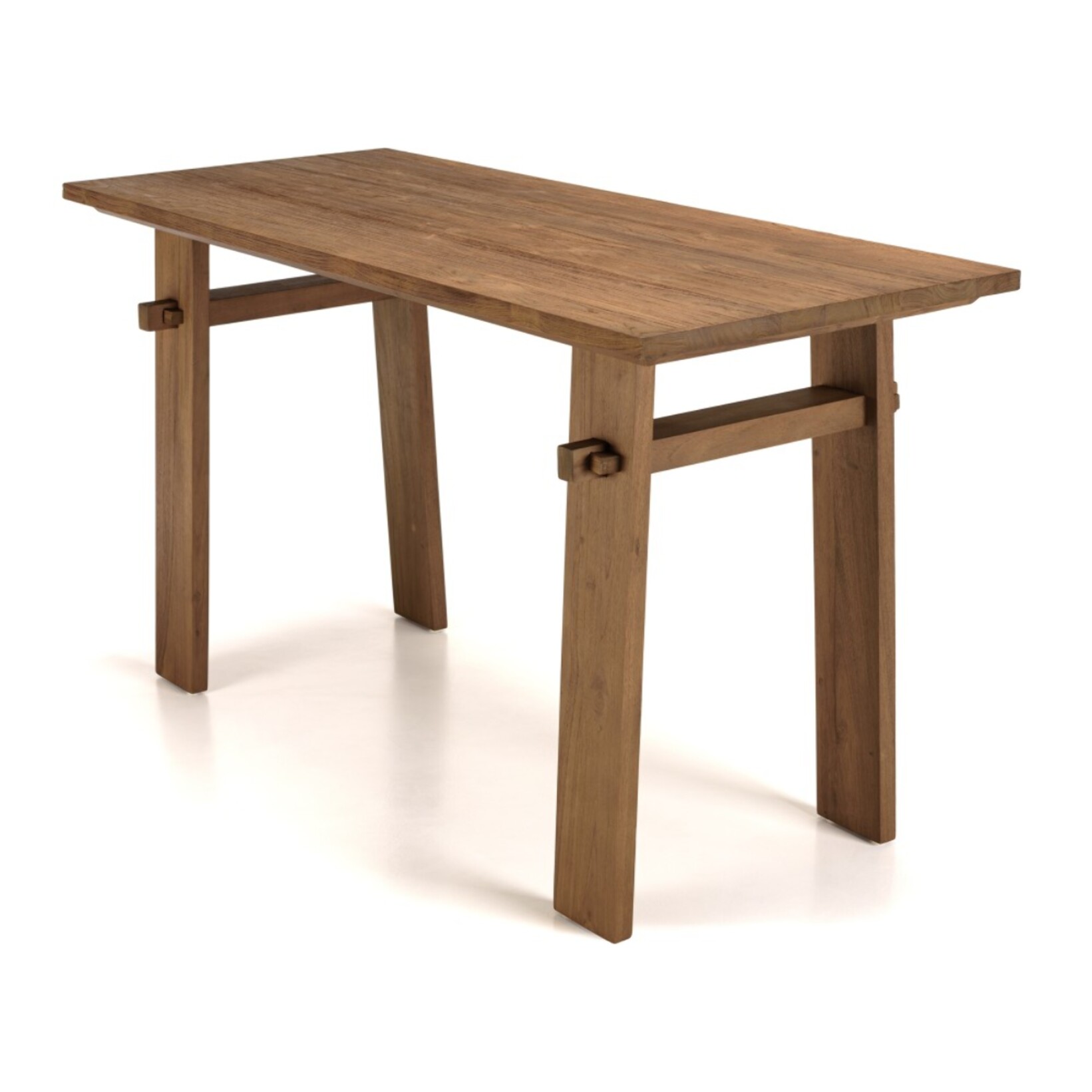 SIXTINE - Bureau 140x60cm en bois de teck recyclé