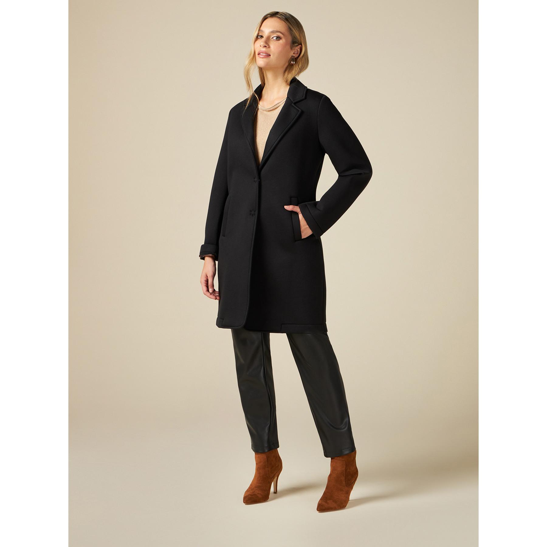 Oltre - Scuba fabric coat - Negro