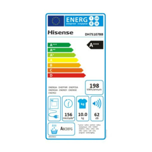 Sèche linge pompe à chaleur HISENSE DH7S107BB