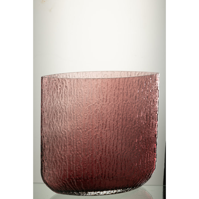 J-Line vase Mila Large - verre - rose