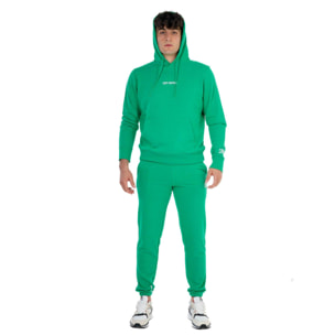 Tuta da uomo con felpa pull on con cappuccio e pantalone non felpata Leone Basic