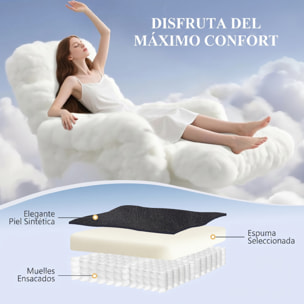 HOMCOM Sillón Relax Reclinable Eléctrico Levanta Personas, Tapizado en Cuero PU, Sillón Elevador con Control Remoto, Asiento de Muelles, Reposapiés, Respaldo Alto, Bolsillos Laterales, Gris