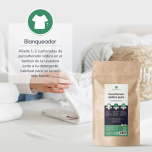 PLANETA HUERTO | Percarbonato Sódico 2,5 kg – Bolsa de Papel Kraft con Blanqueador y Quitamanchas Ecológico para Ropa Blanca y de Colores