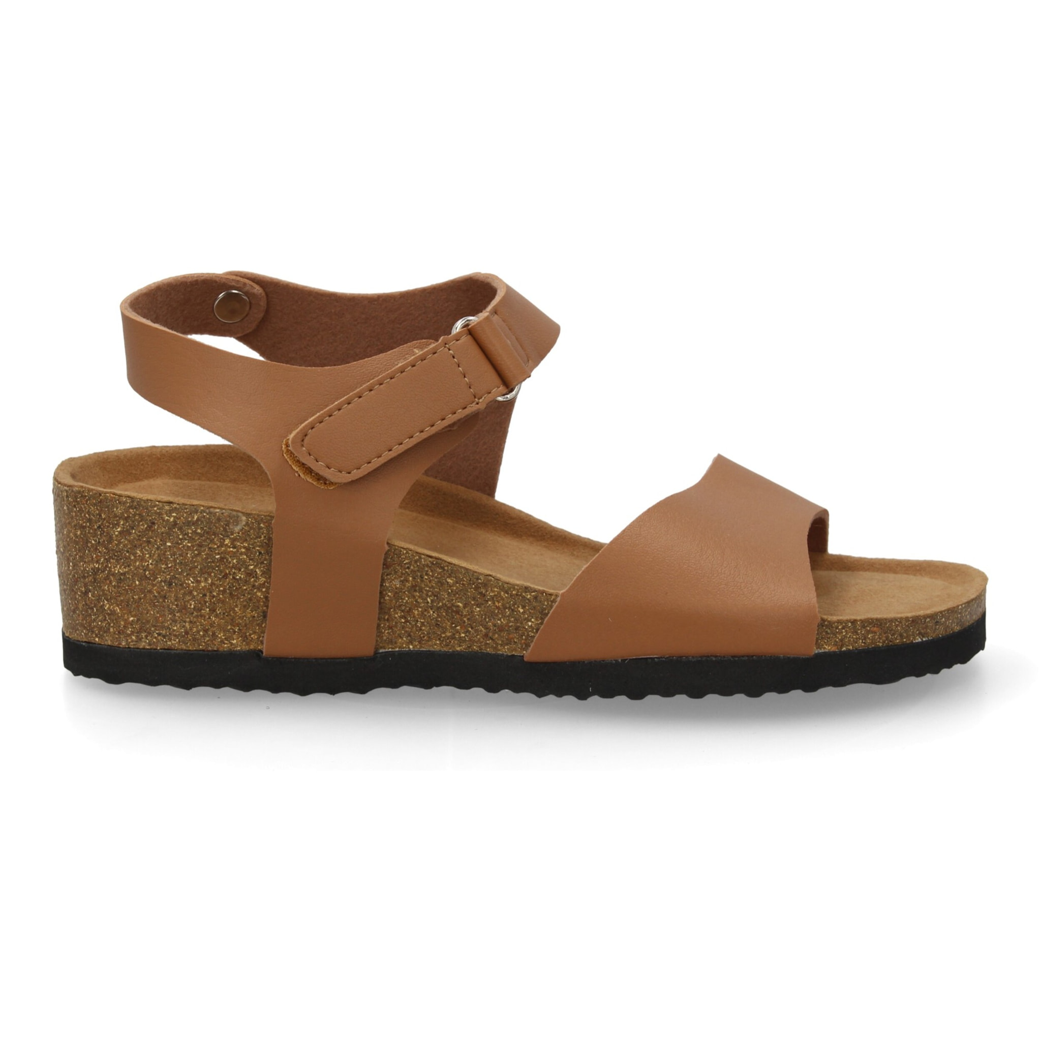 Sandalia cómoda cuña mujer cierre autoaderente