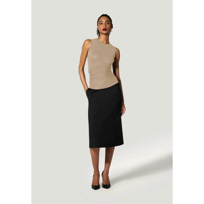 Top senza maniche The Crepe Jersey Top Sleeveles