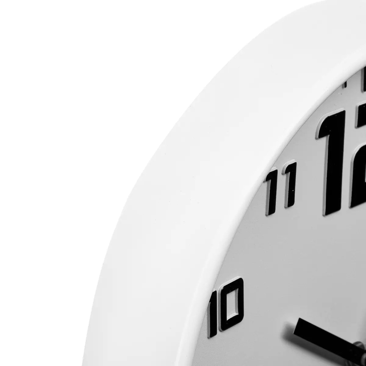 Horloge "Elian" en plastique blanc D30cm