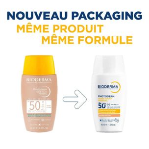 Photoderm Nude Touch - Soin Minéral Teinté Doré - Peaux Sensibles Mixtes/Grasses SPF50+ 40 ml
