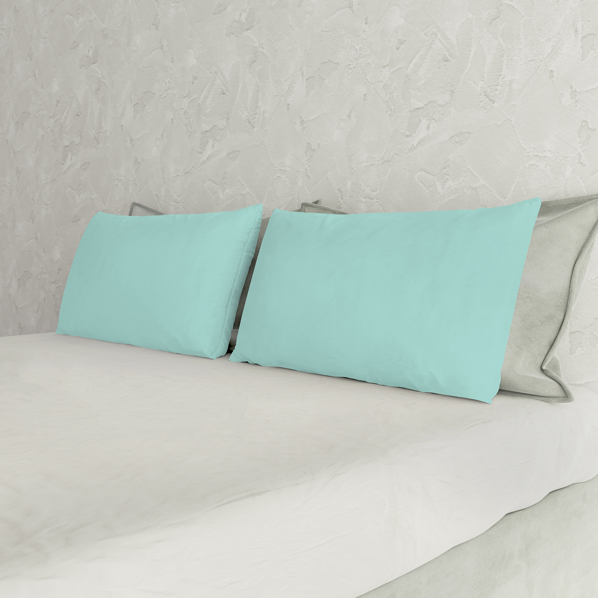COPPIA FEDERE MAX COLOR, 100% Cotone, Made in Italy - ACQUA