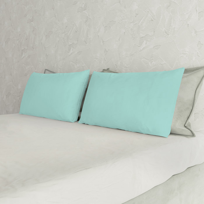 COPPIA FEDERE MAX COLOR, 100% Cotone, Made in Italy - ACQUA