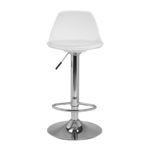 Tabourets de bar réglables Karl pied métal