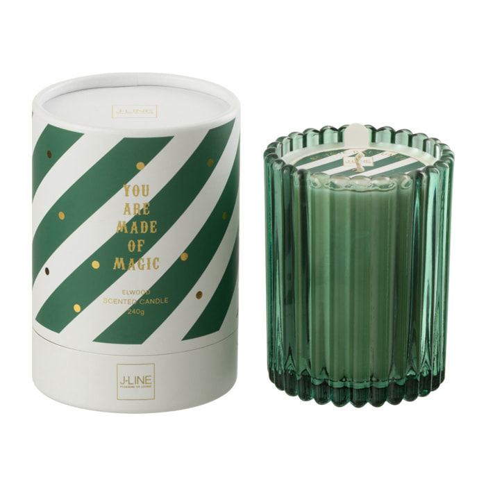 J-Line bougie parfumée Magic - blanc/or - 38H