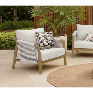 Salon de jardin en aluminium - 5 places - ARLES