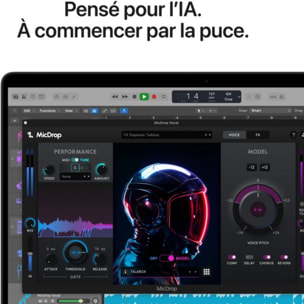 Ordinateur Apple MACBOOK Pro 14" Puce M5 CPU 10 / GPU 10 coeurs Mémoire RAM 16Go Stockage 512Go SSD XDR Noir sidéral