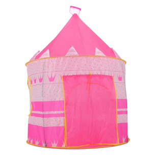 Well home tienda de juego de castillo de princesa rosa ø105x125cm