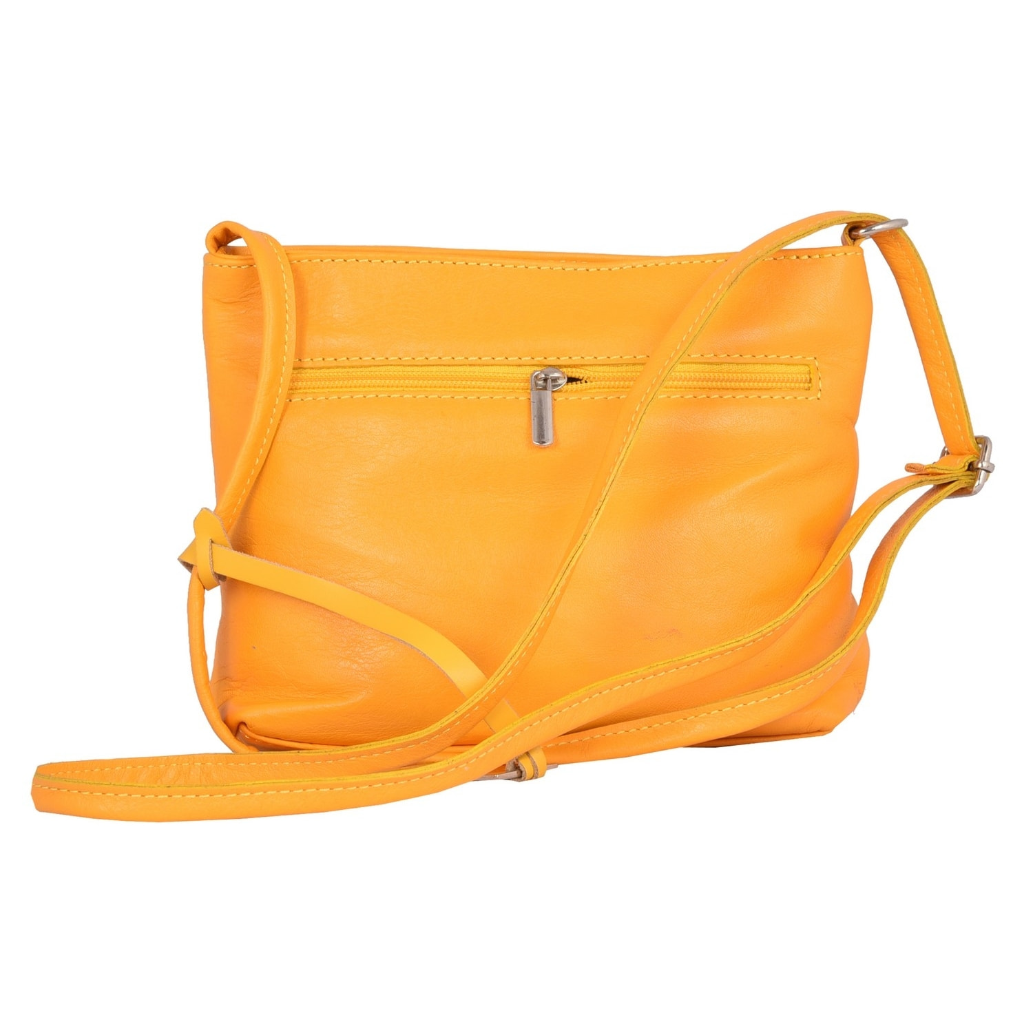 Borse Donna colore Giallo-in pelle Made in Italy 20x18x5cm