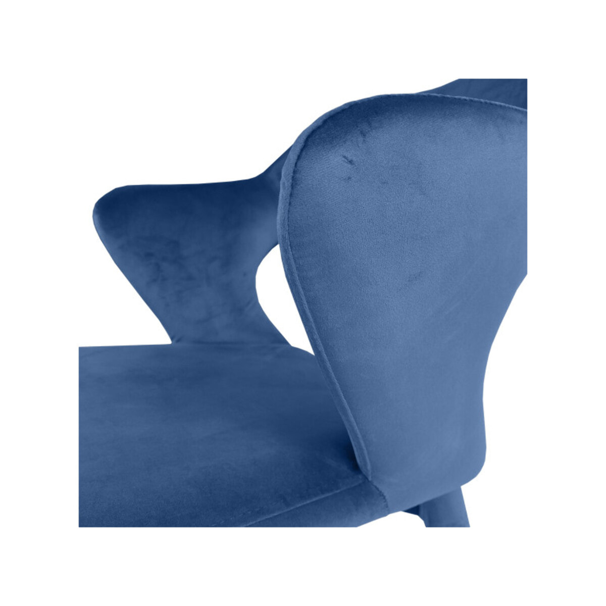Chaise en velours avec accoudoirs - VALENTINA