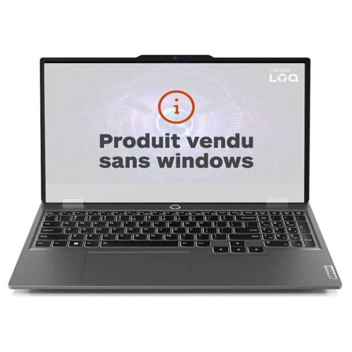 PC Gamer LENOVO LOQ 15IAX9 RTX4050 6Go sans Windows