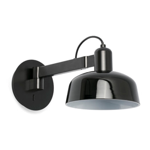 TATAWIN Lampe applique bras murale noir