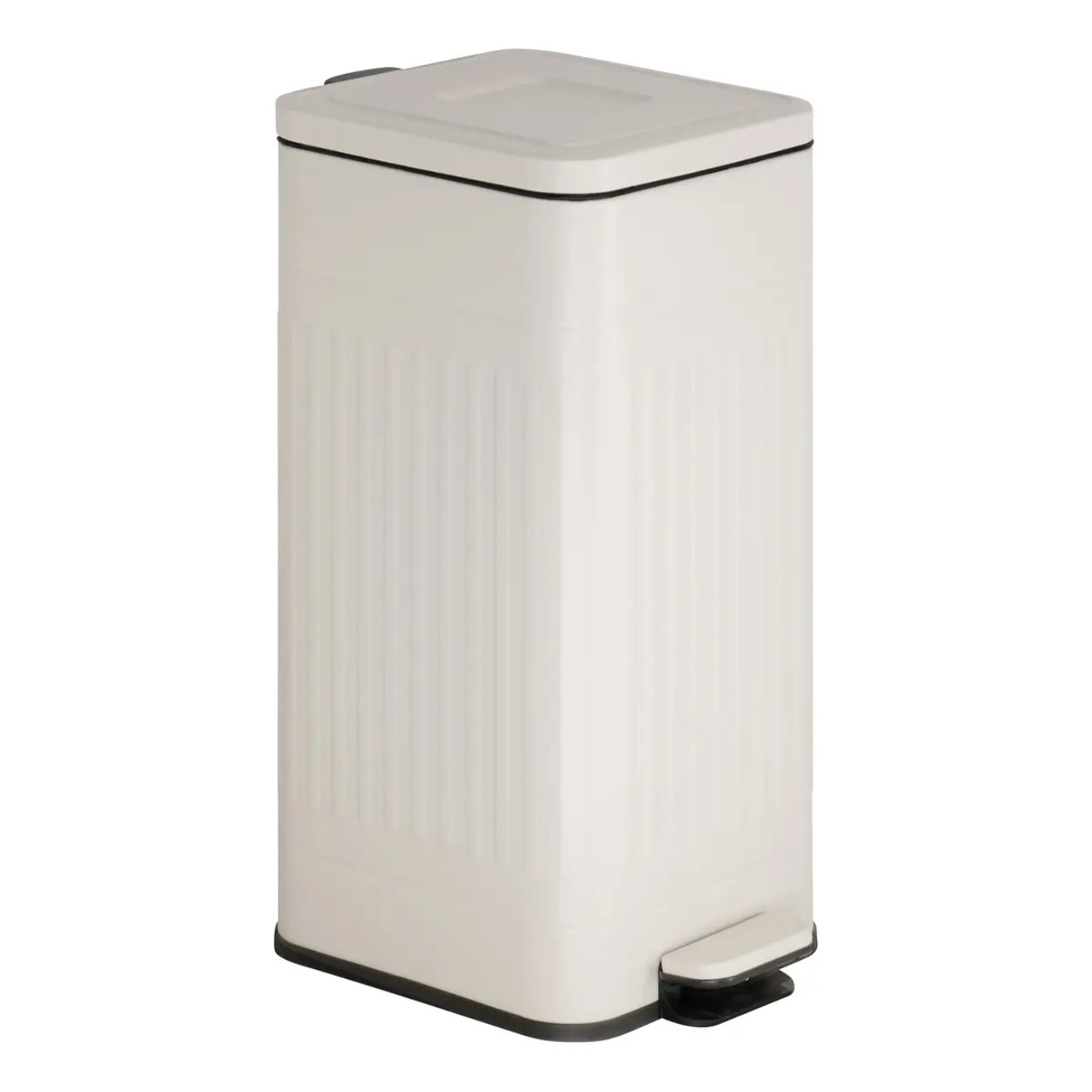 Poubelle Nova avec Pedale 30L Beige 35x27x58 cm