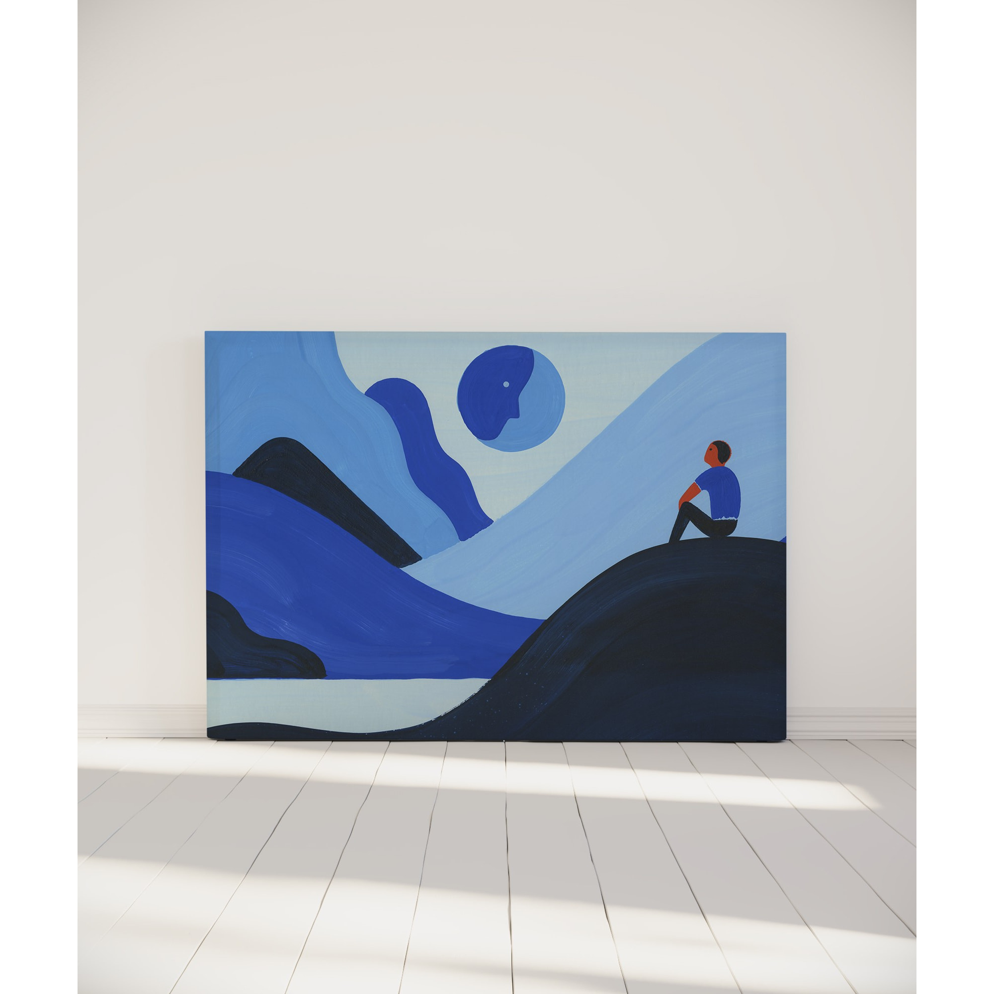 Tête de lit With the moon | Largeur au choix