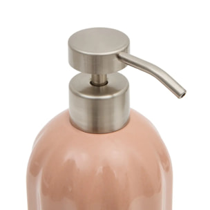 Distributeur de savon Colorama en céramique 450ml rose