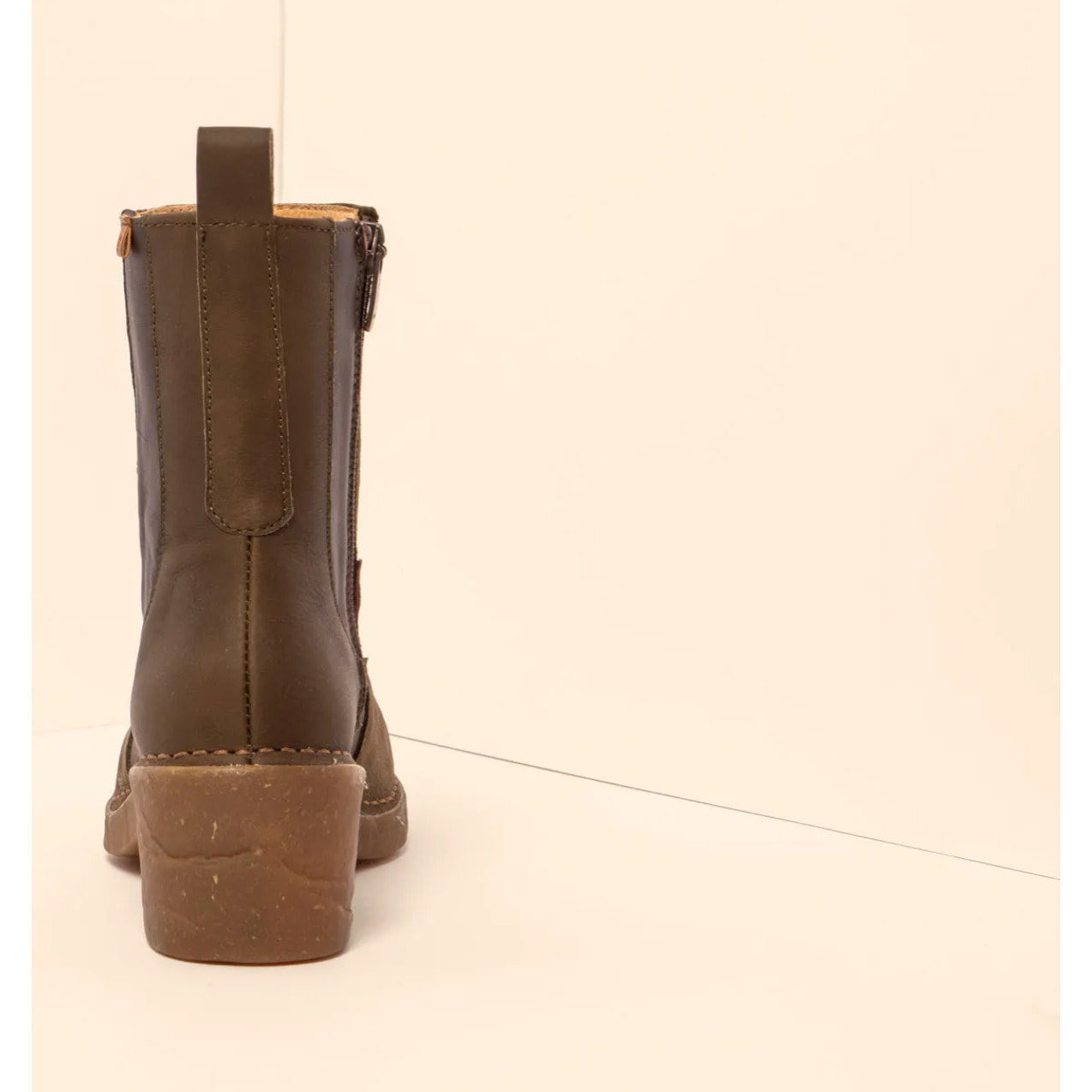 Botines con tacón N5668 MULTI LEATHER FOREST / TICINO color Forest