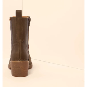 Botines con tacón N5668 MULTI LEATHER FOREST / TICINO color Forest