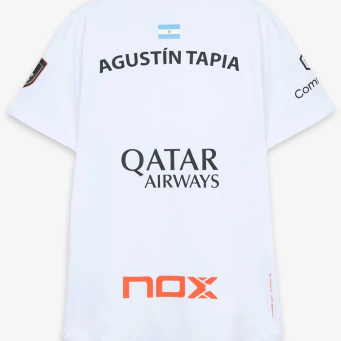 Camiseta Sponsors AT10 Blanco de Agustín Tapia 2026