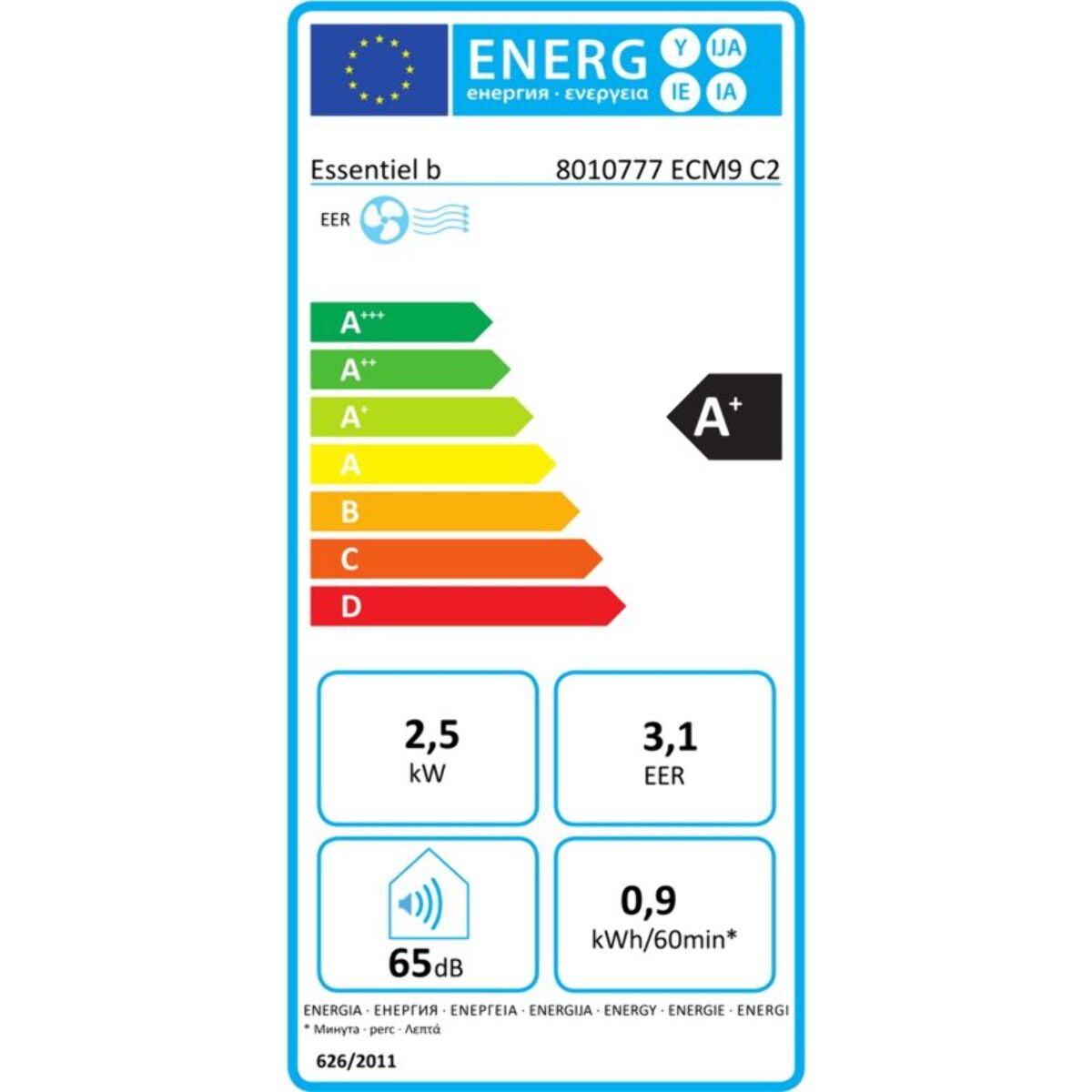 Climatiseur ESSENTIELB ECM9 C2