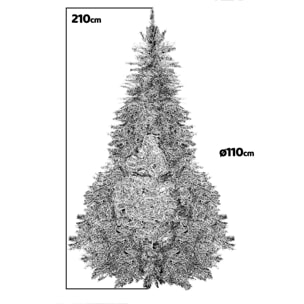 Dancer - Albero di Natale in PVC Ø110 x 210H cm, 1500 rami