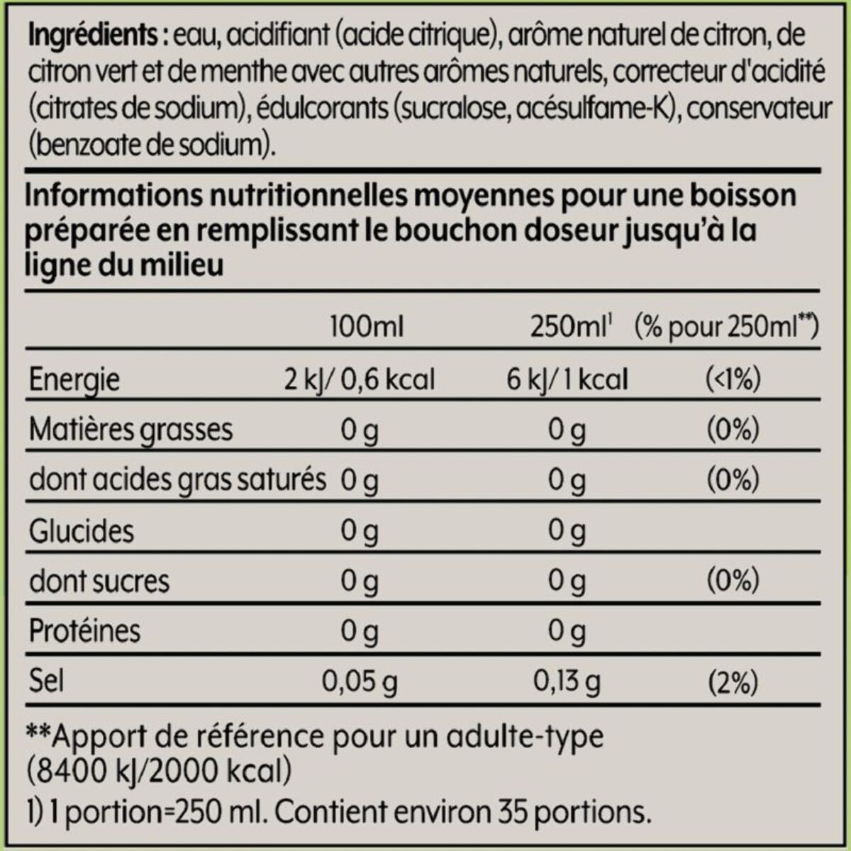 Concentré SODASTREAM 7 UP Mojito Free 440ml