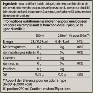 Concentré SODASTREAM 7 UP Mojito Free 440ml