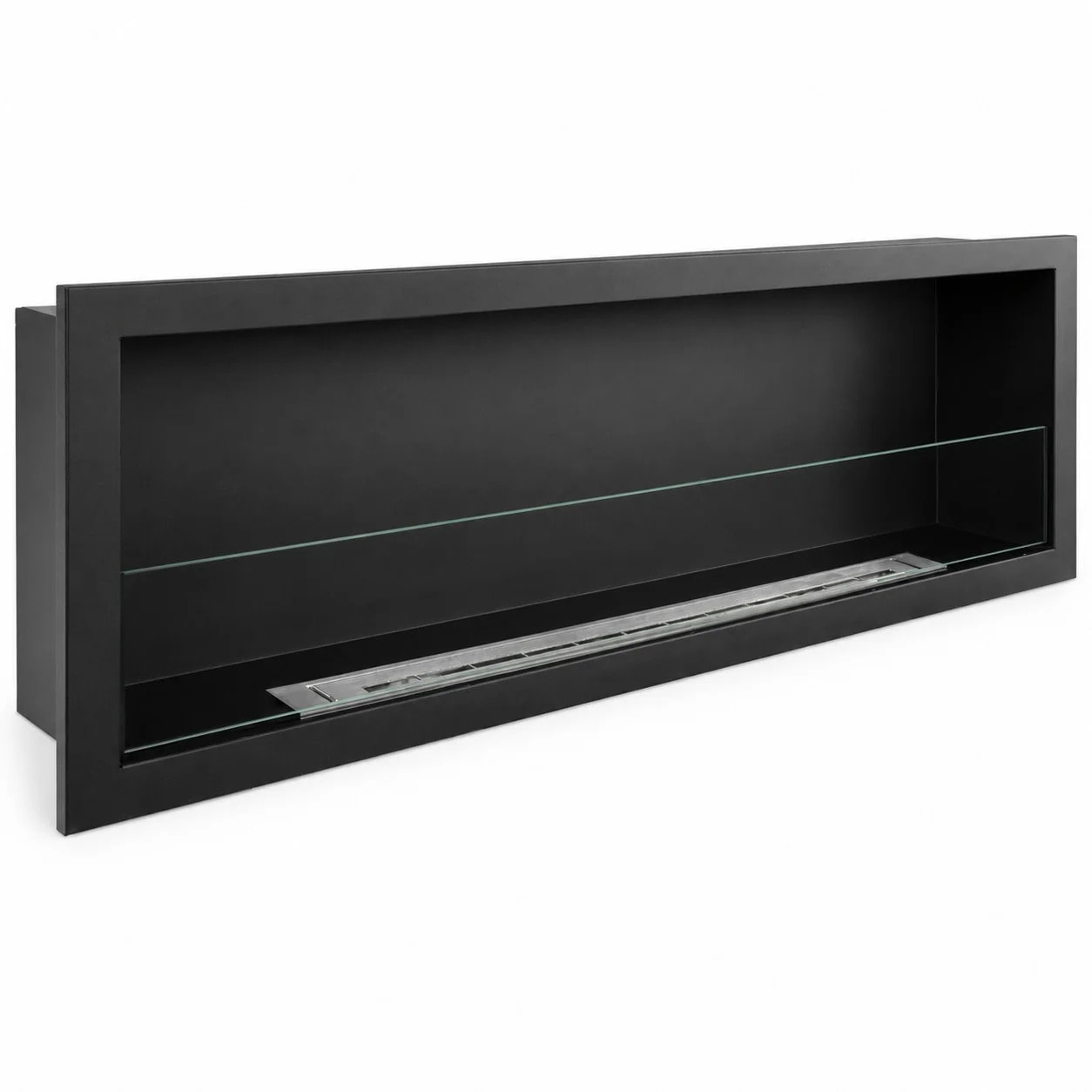 Furore 150 - Camino a Bioetanolo da Incasso 150x45x15 cm con Bruciatore 2lt in Acciaio