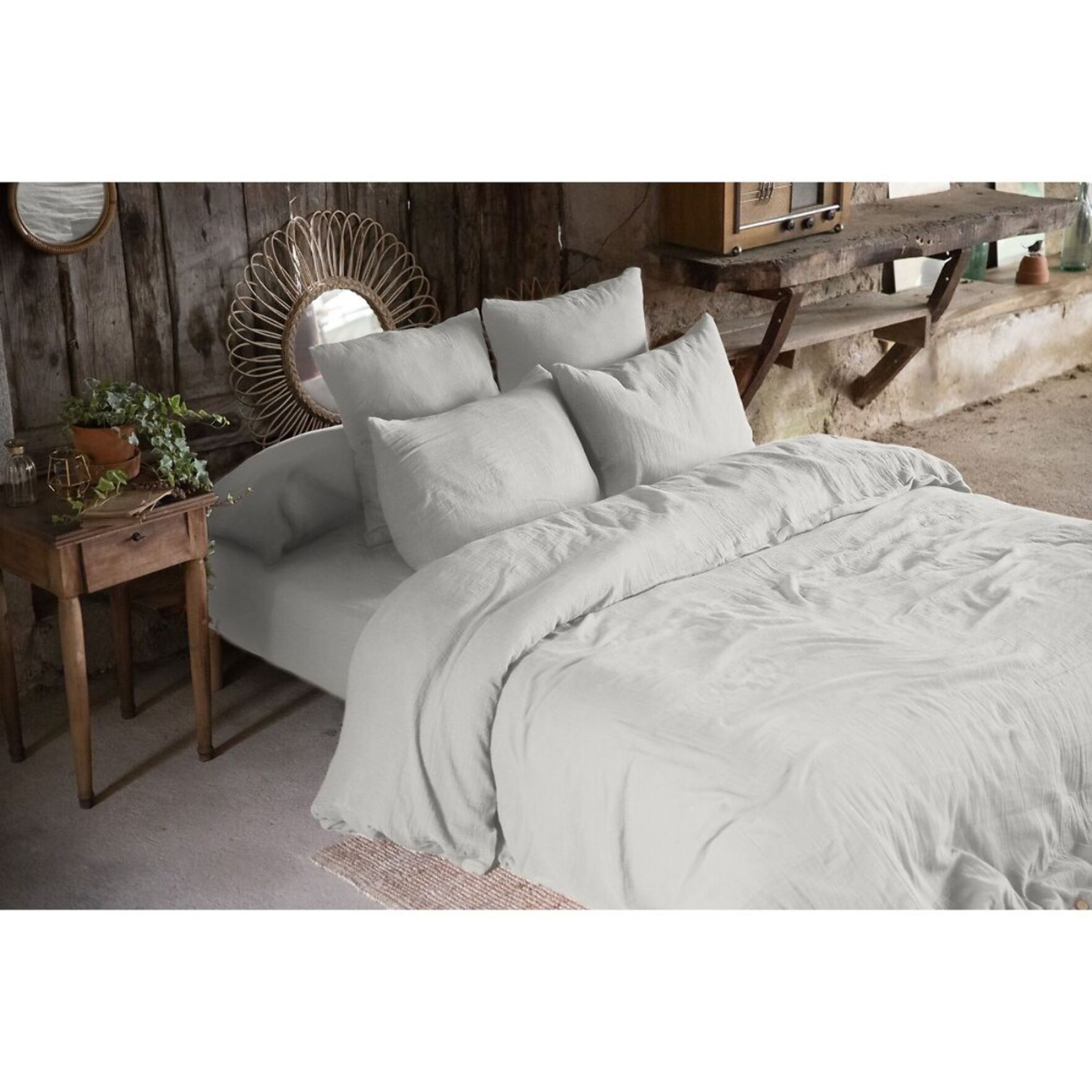 Housse De Couette 100% gaze De Coton Nuage
