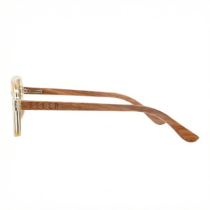 Gafas de Sol Feler 1539-16 Polarizadas de Madera Unisex 55 mm