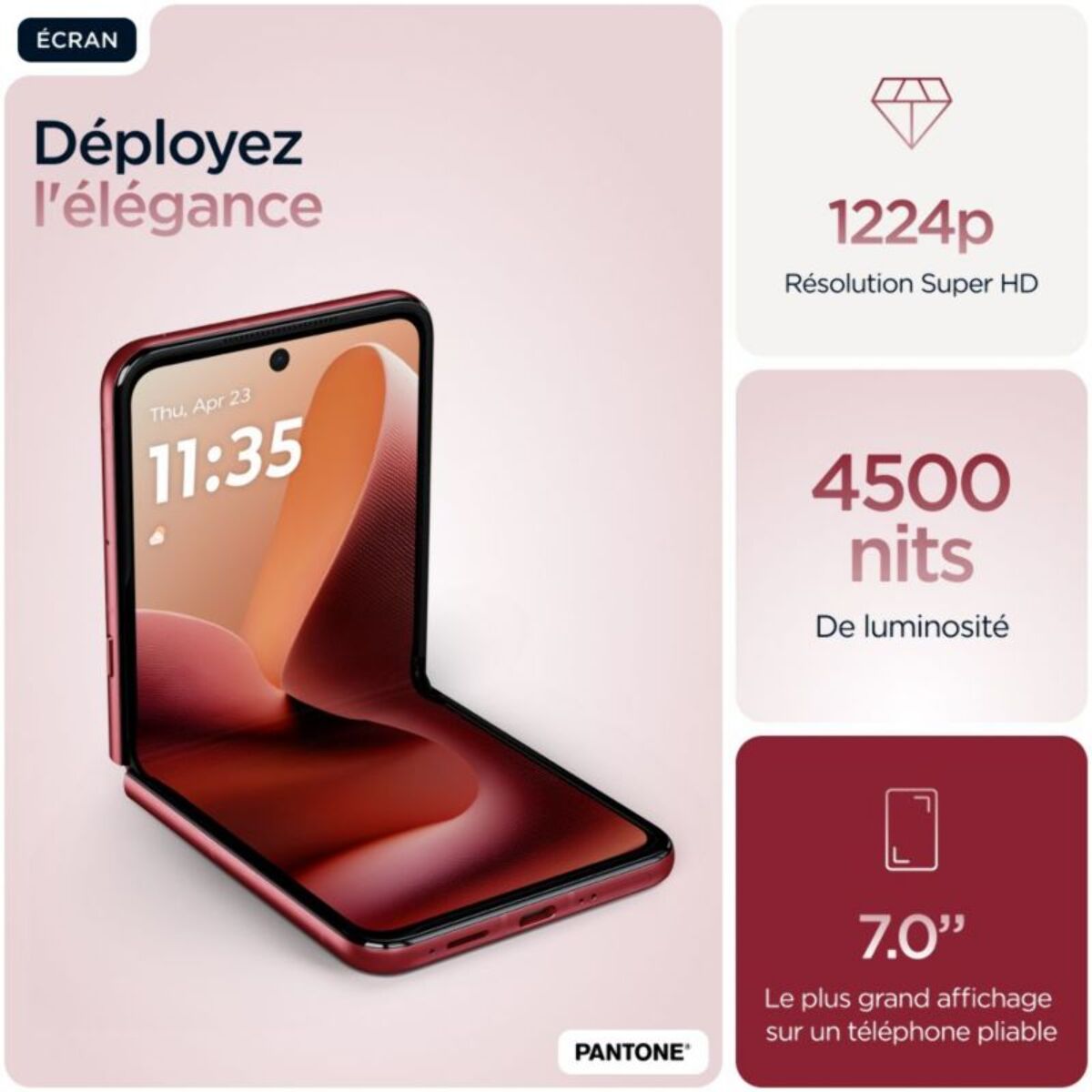 Smartphone MOTOROLA Razr 60 Ultra 512Go Rouge Rio