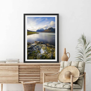 Affiche paysage lac glacière Affiche seule