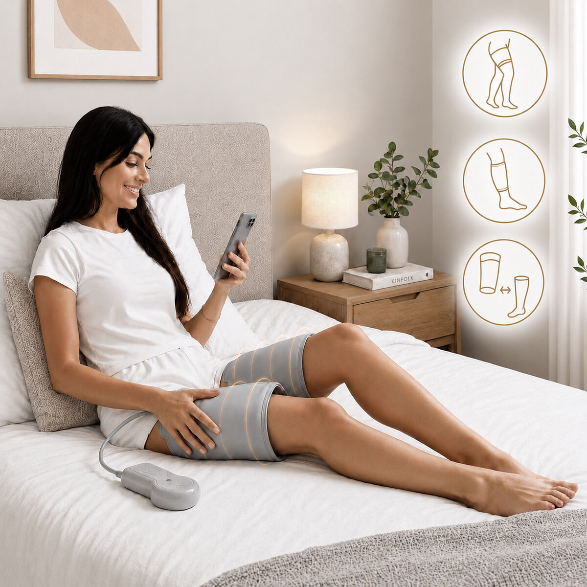 Massaggiatore per Gambe a Compressione d'Aria Maspres InnovaGoods