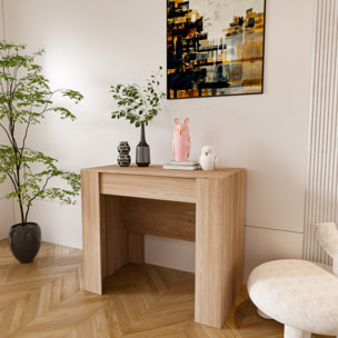 Tavolo Consolle Allungabile Oslo Fino A 2.37 Metri Tavolo 10 Posti Salvaspazio Design Moderno Elegante Consolle Casa Ufficio 78 x 51 x 90 cm Rovere