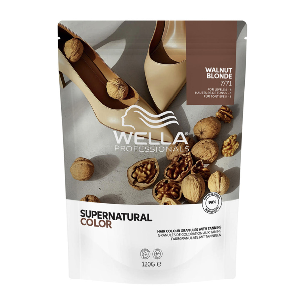 WELLA Supernatural Color 7/71 WALNUT BLONDE 120g