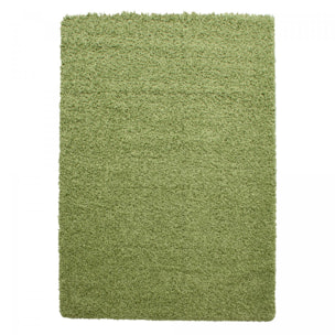 Tapis poils longs shaggy tissé motif uni ROCA