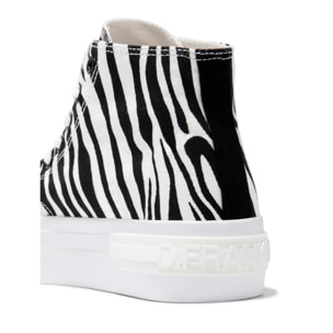 Zapatillas Altas Mujer One Way High Zebra Edition D.Franklin