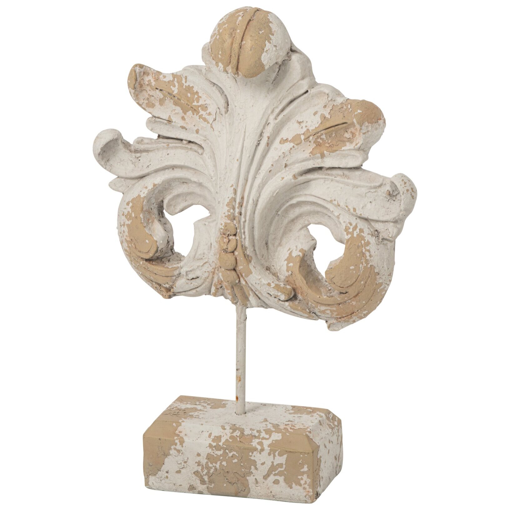 J-Line Fleur-de-lis sur base extérieur - magnésium - écru/beige