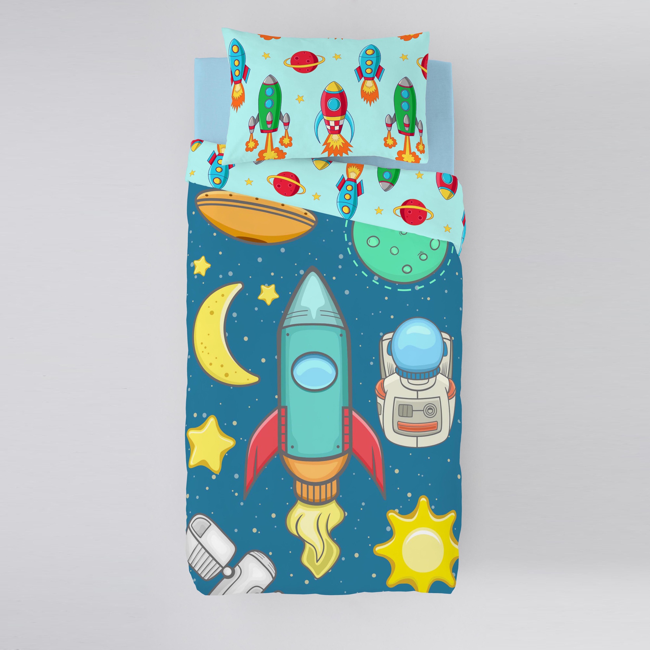 Cool Kids - Funda Nórdica Estampada - Infantil - Cierre Solapa - Incluye 1 Funda de Almohada - 100% Algodón - Gala